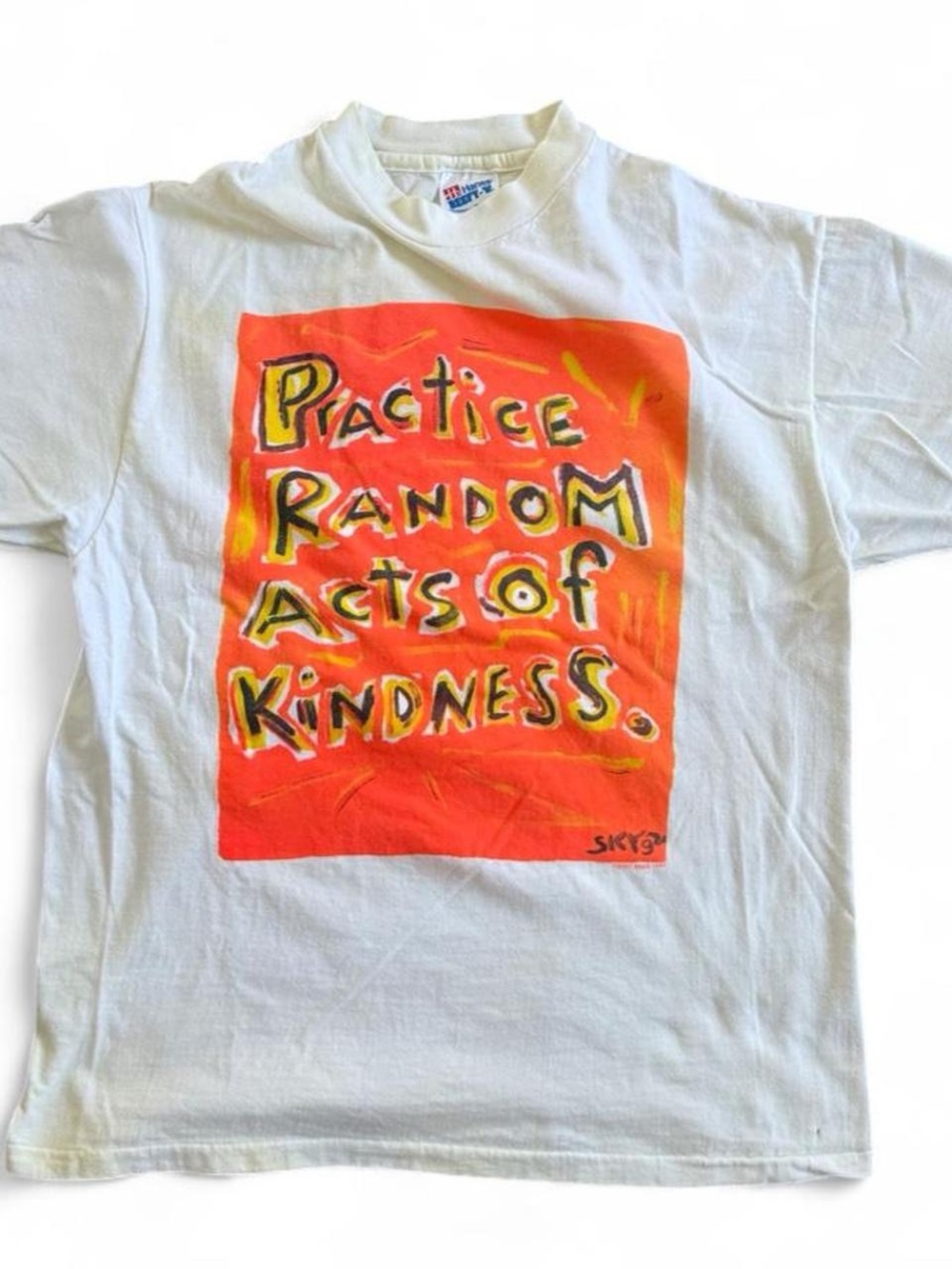 Vintage 1992 Don’t Panic Grail”Practice Random Acts of Kindness” Shirt